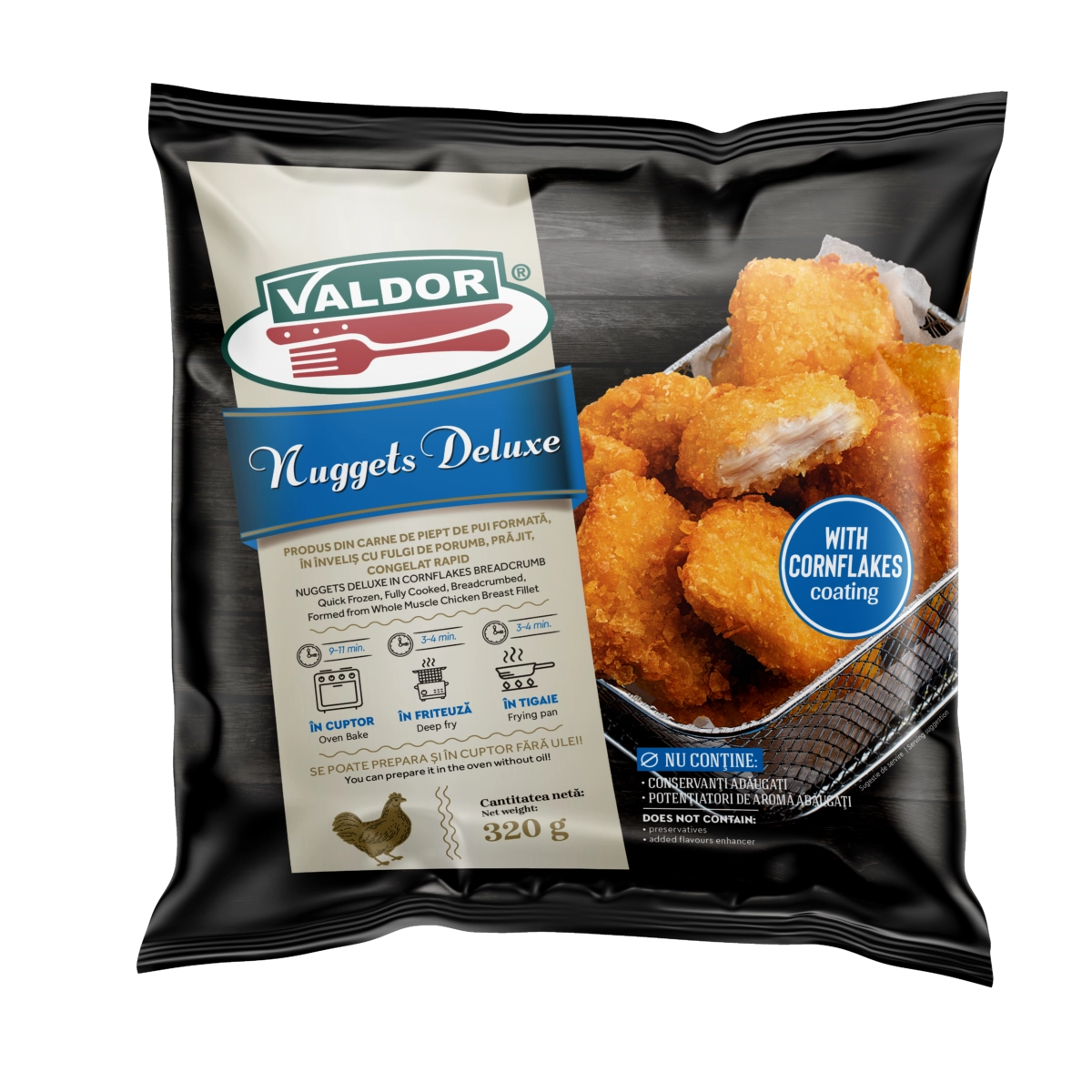 nuggets pui, valdor, semipreparate, fresh food, distribuitor semipreparate, furnizor horeca