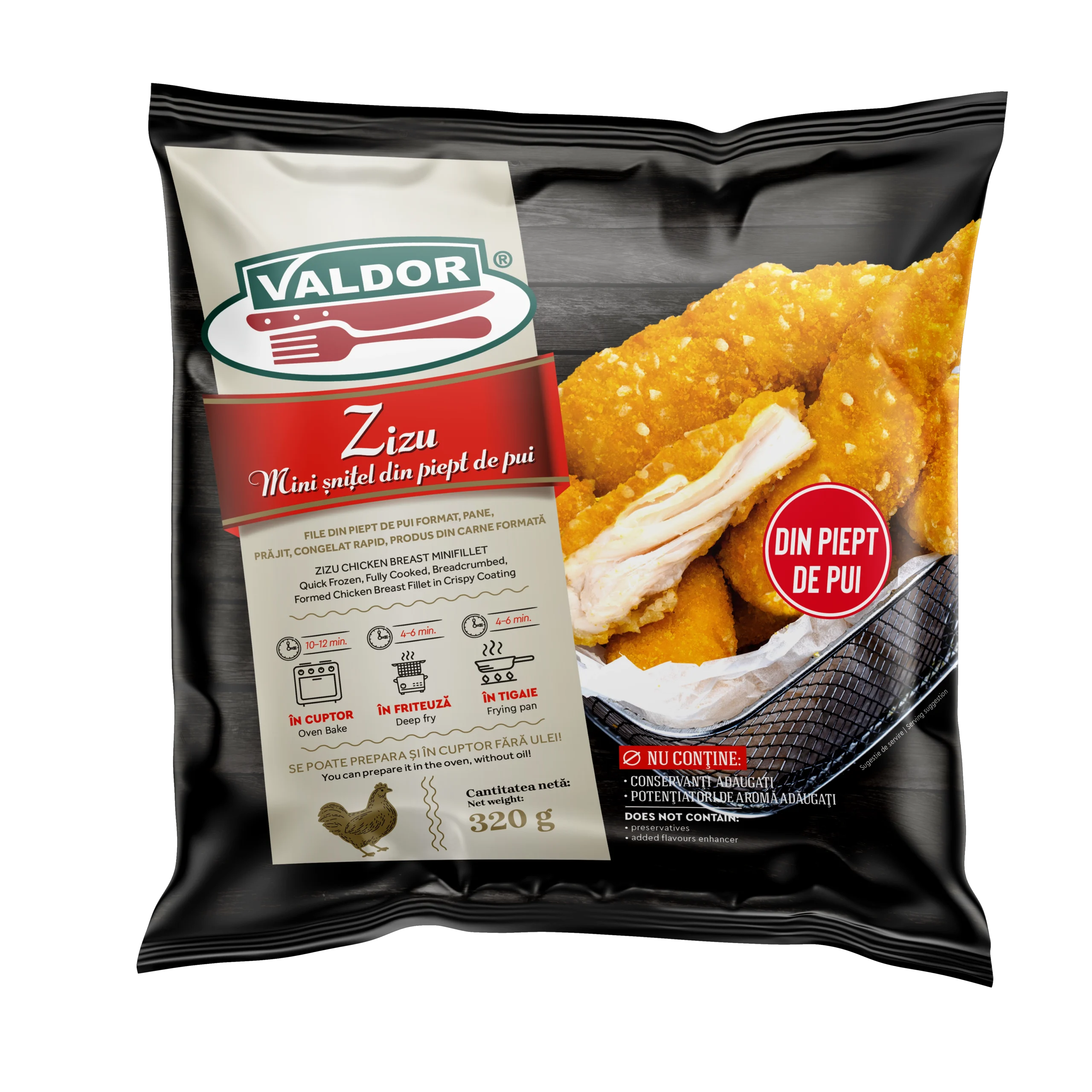 valdor, piept de pui, zizu, crispy, furnizor, horeca, retail, distribuitor, fresh food